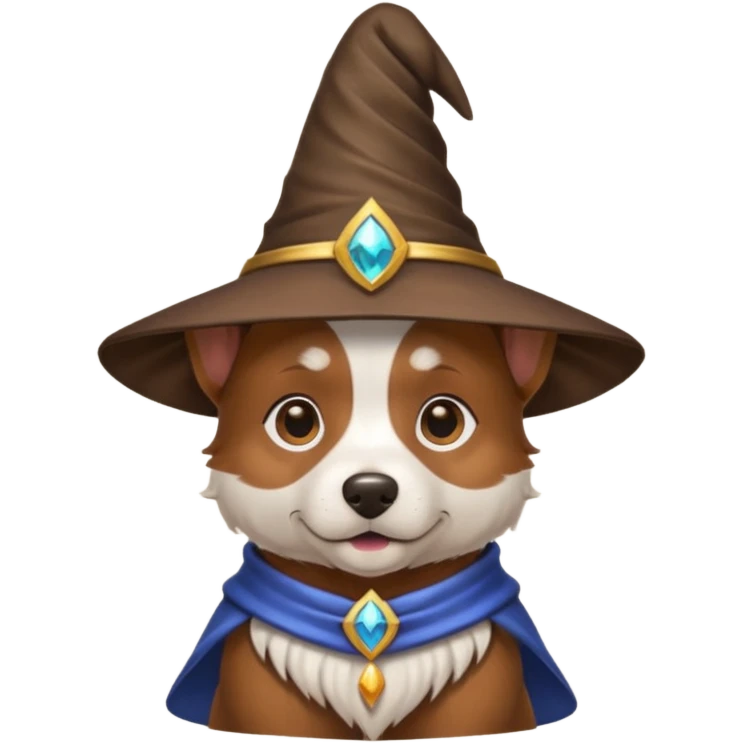 Dog wizard emoji
