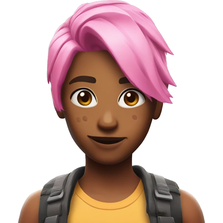Fortnite Haze pink hair emoji