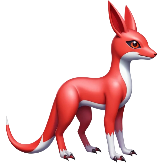  Cute Shiny Exotic Colorful Guilmon-Latias-Koraidon-Umbreon-Fakémon-hybrid-creature (full body)  emoji