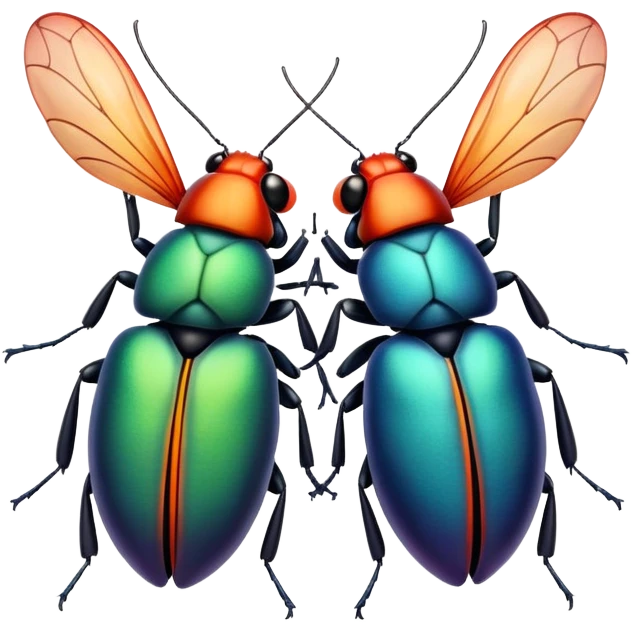 Bugs in love  emoji