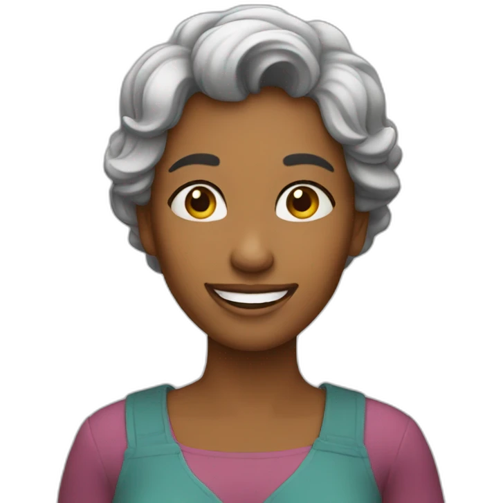 happy polite woman emoji