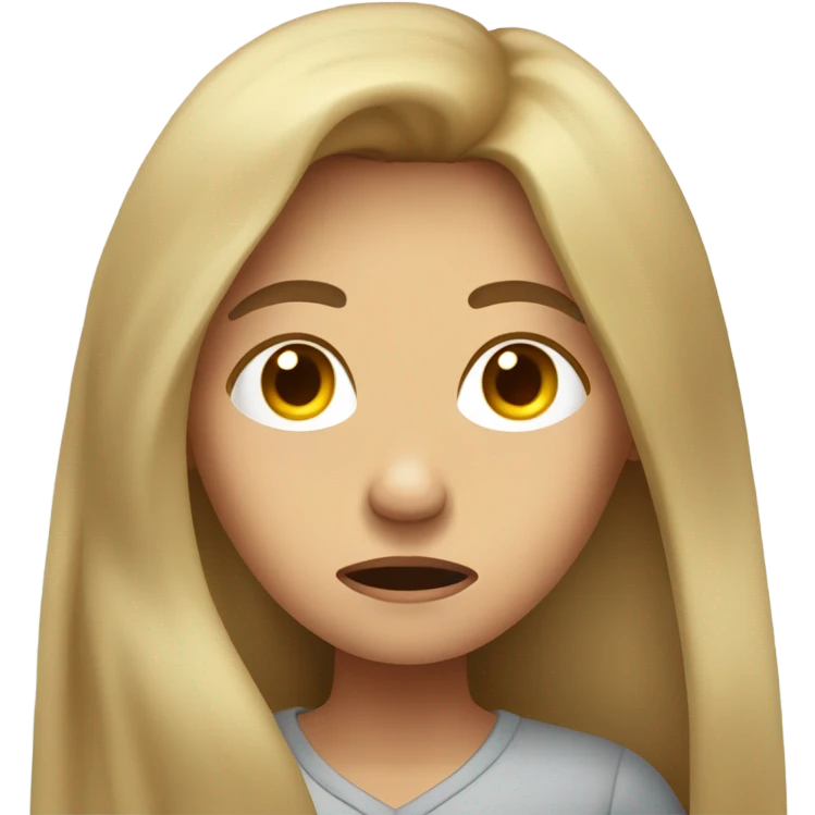 🧏🏻‍♀️😣 emoji