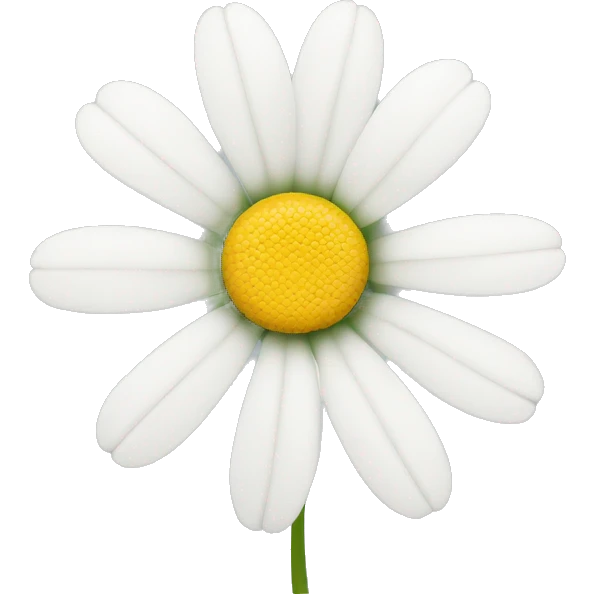 White daisy flower emoji