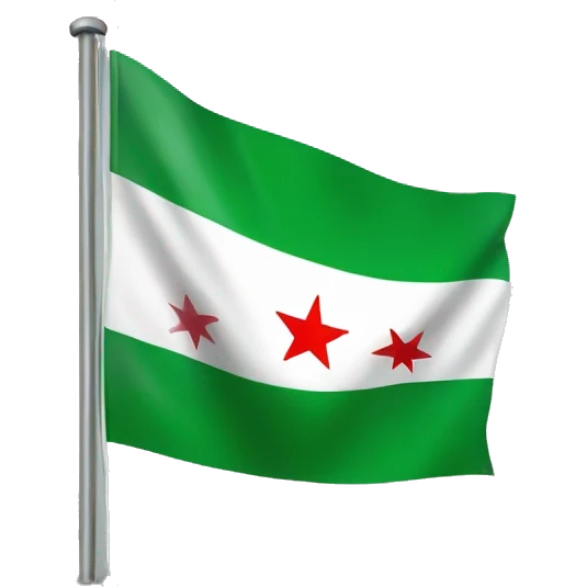 Syria green flag emoji