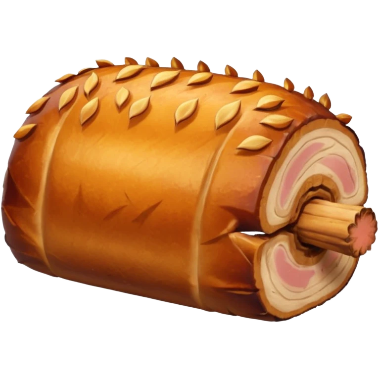a roasted joint of pork emoji