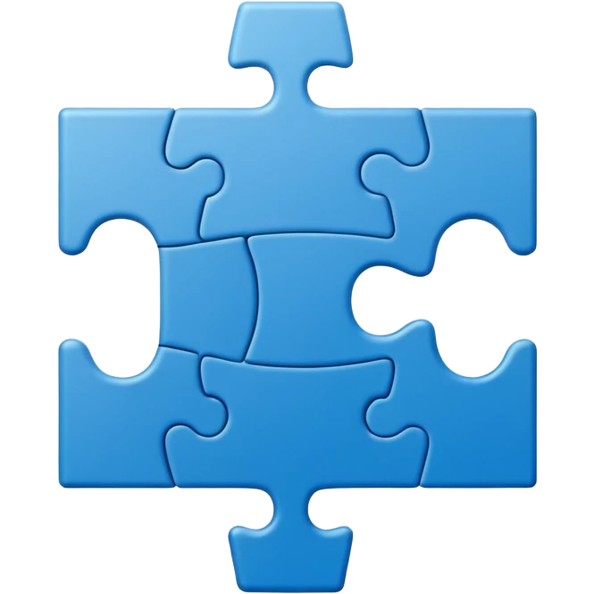 single jigsaw puzzle piece emoji
