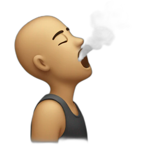 Blowing emoji