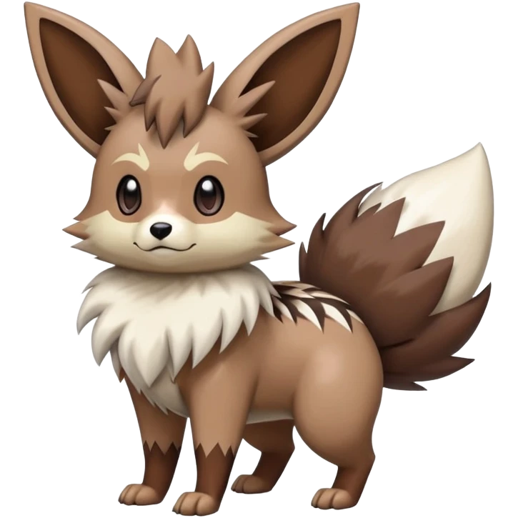  Eevee-Zigzagoon-Furret-Rockruff-Hybrid (Full body) emoji