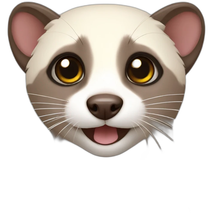 ferret with star in eyes emoji