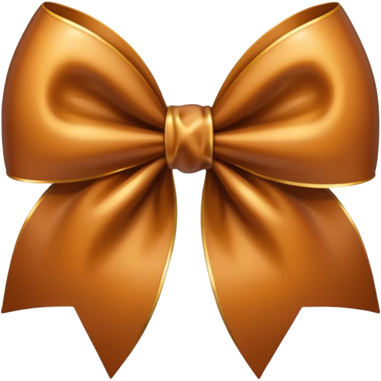 Crie um emoji de laço marrom emoji