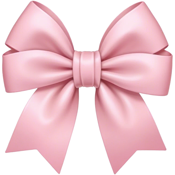 light pink bow on light pink bow emoji