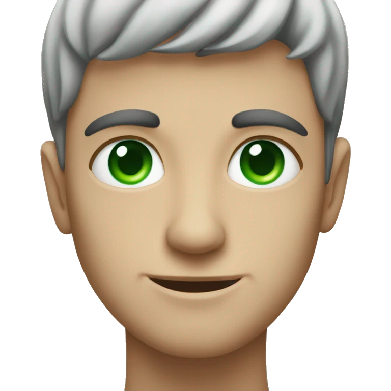 Green eyed man emoji