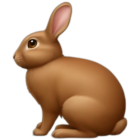 Lapin marron emoji