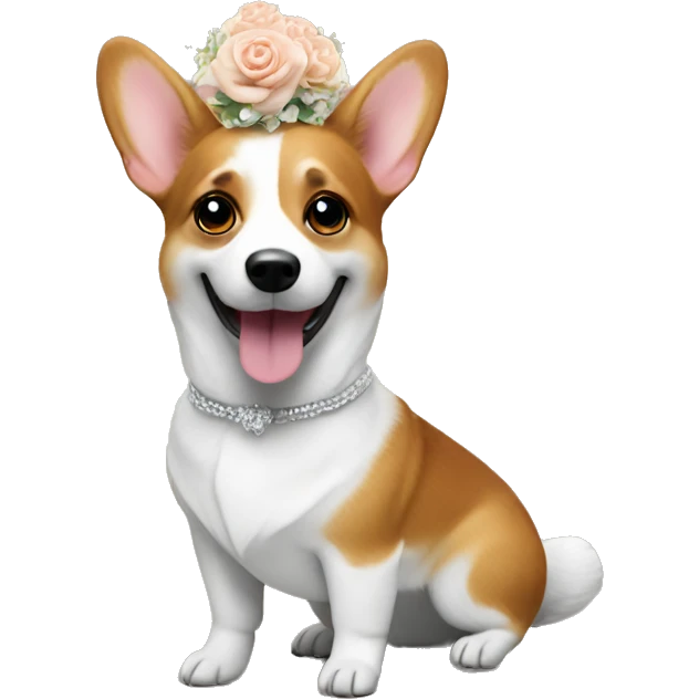 Corgi Dj wedding emoji