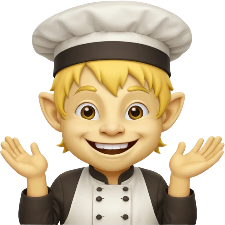 happy troll the yellow chef emoji