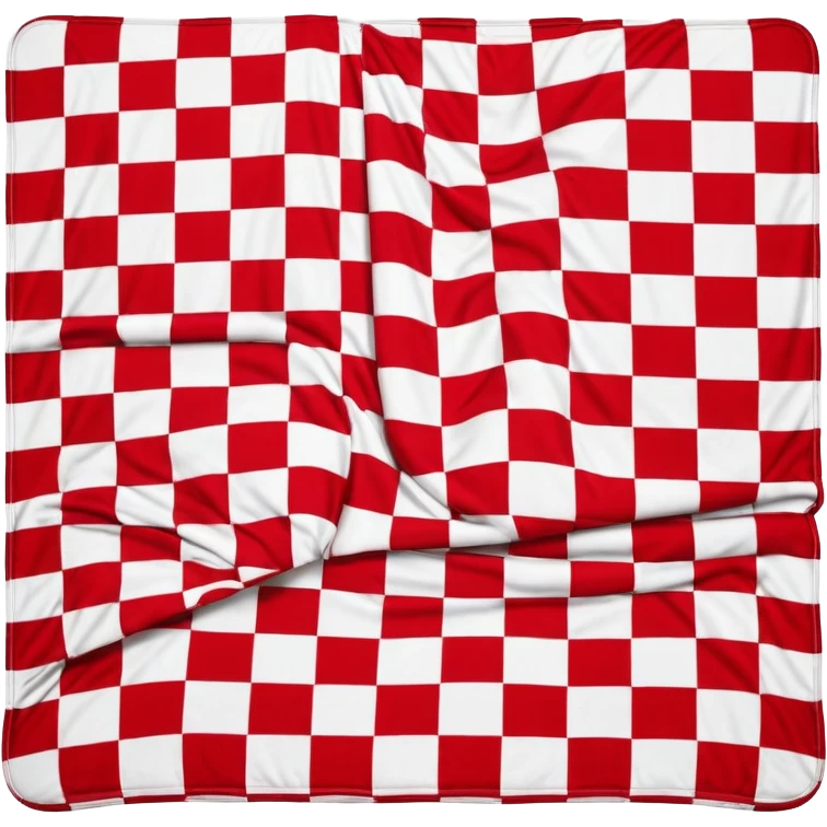 Checkered thin blanket  emoji