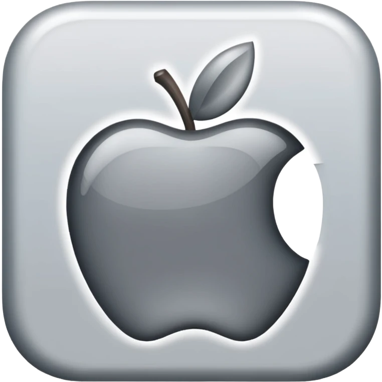 gray needle, subtle highlights and rounded edges, Apple emoji style emoji