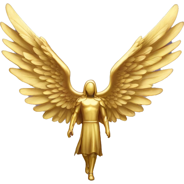 golden wings of the archangel emoji