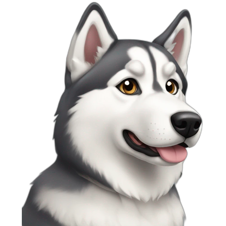siberian husky emoji