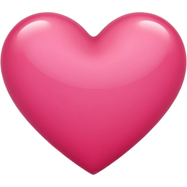 Bright rose colored heart emoji