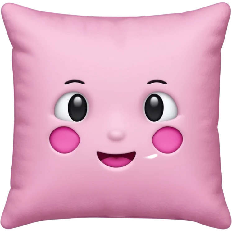 Make a pink pillow with no face emoji