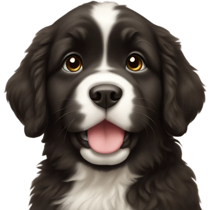 Newfoundland puppy emoji