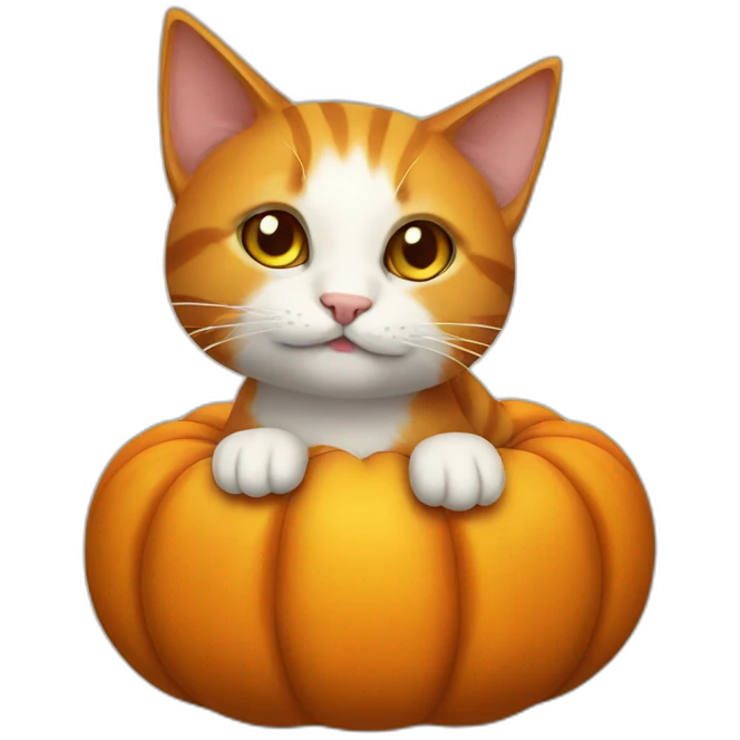 pumpkin cat emoji