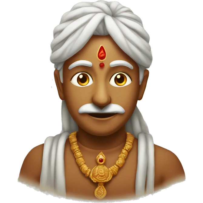 Devotional face with tilak  emoji