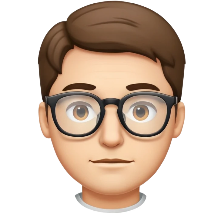 man with glasses emoji