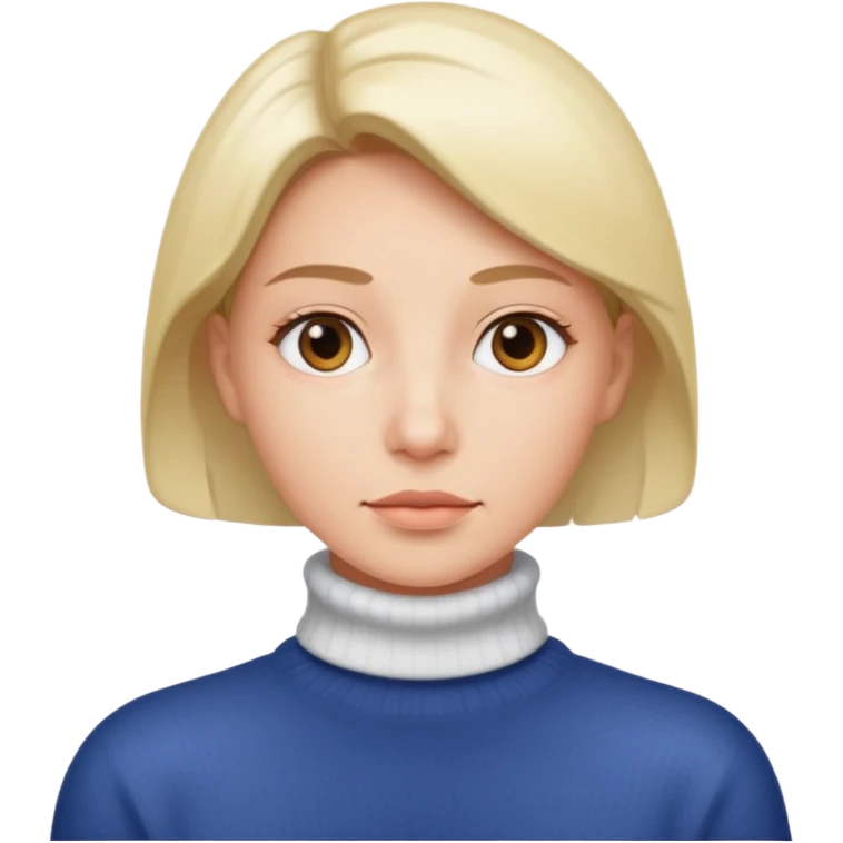 "white turtleneck sweater" on big breasts emoji