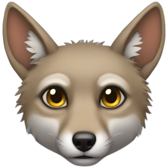 Jackal being sad emoji