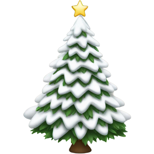 White Christmas tree emoji