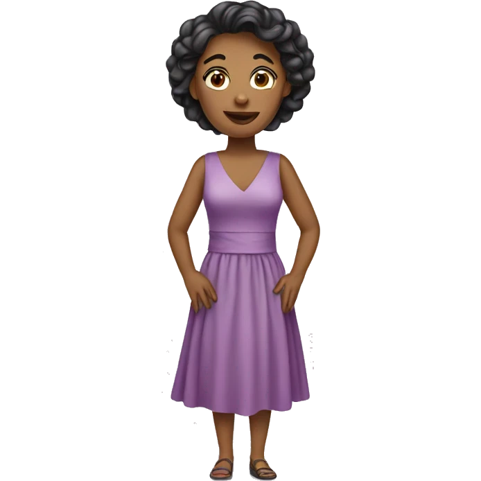 woman wearing dress emoji