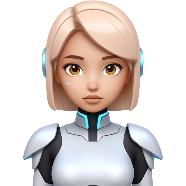 A cure 3D girl emoji