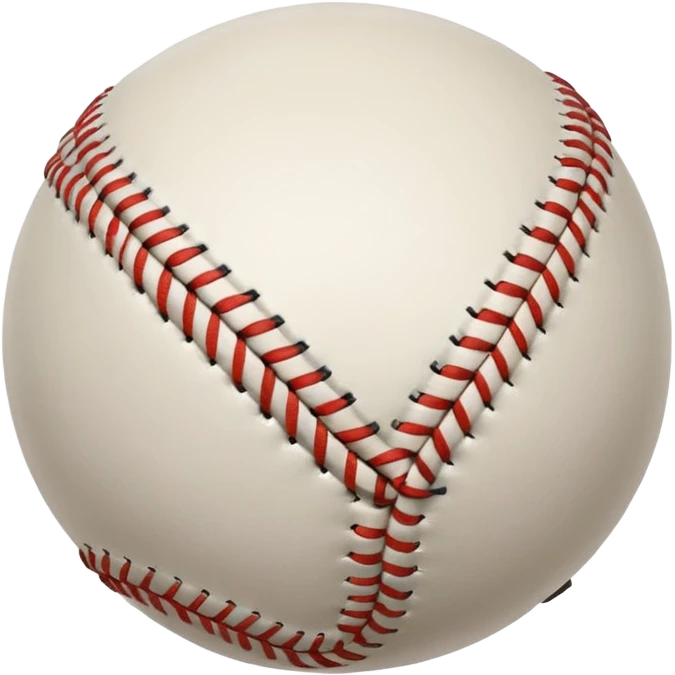 curveball, white baseball emoji
