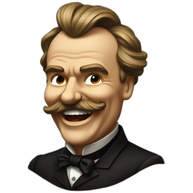 nietzsche laughing emoji