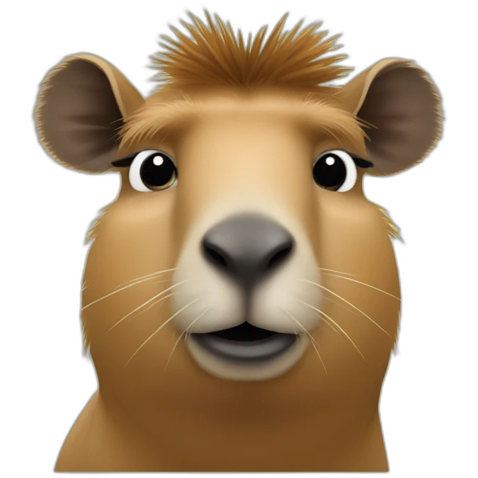 Axolot sur un capybara emoji