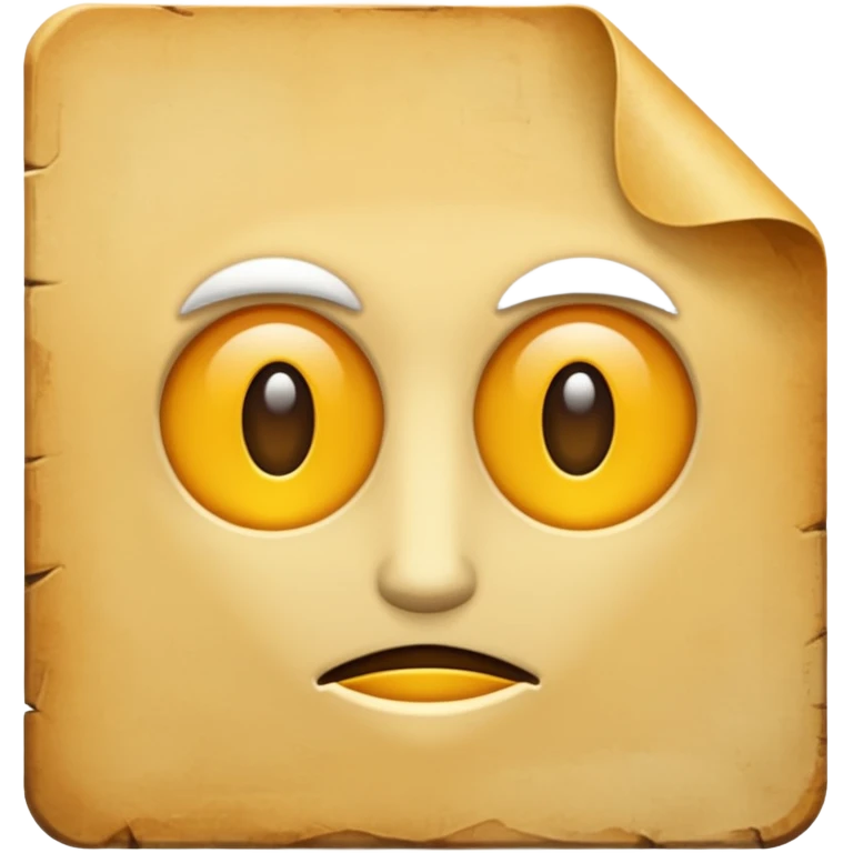 document important sans visage emoji