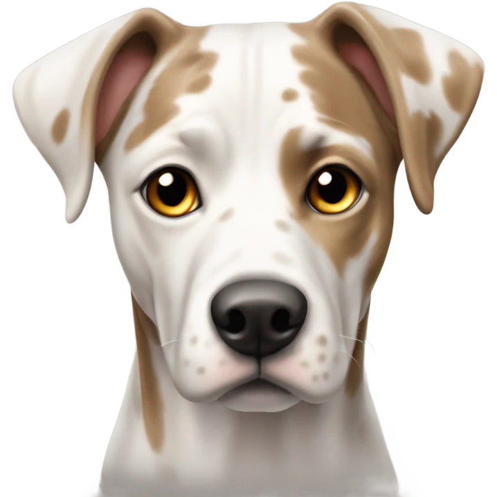 White and tan catahoula  emoji