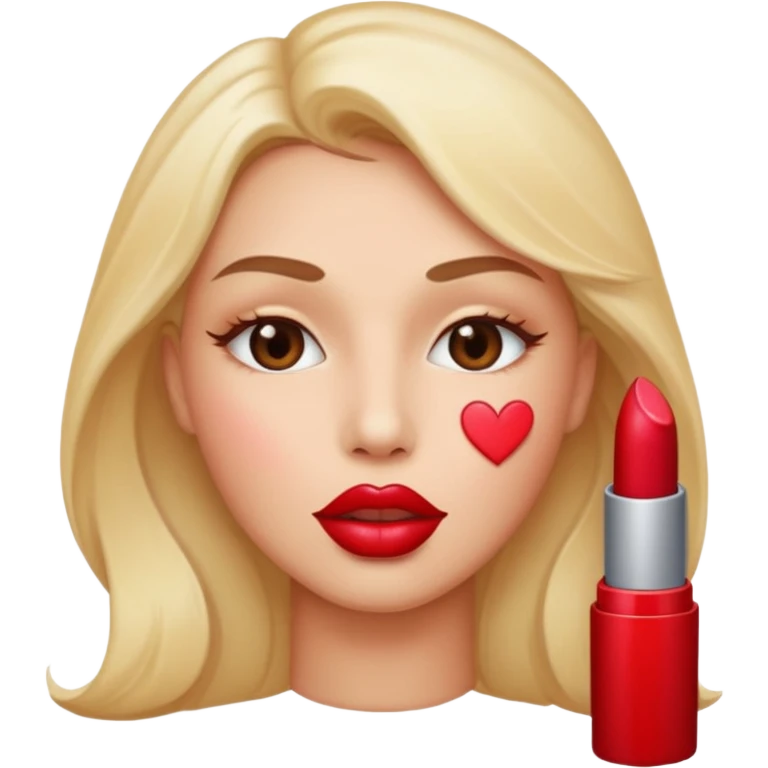 Face in love with many kisses emoji