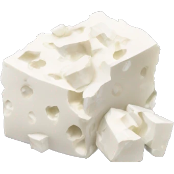 crumbled feta cheese emoji