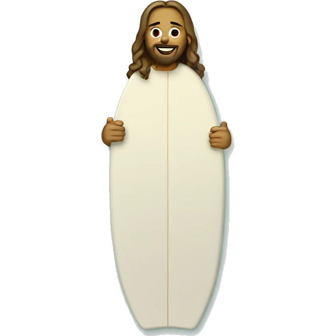 Jesus on a surfboard  emoji
