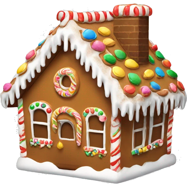 gingerbread house emoji