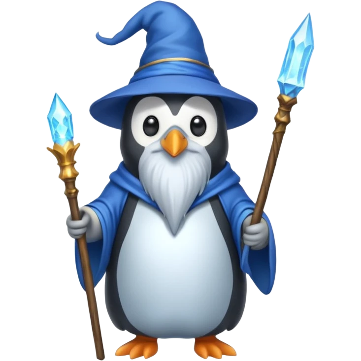Penguin Wizard emoji