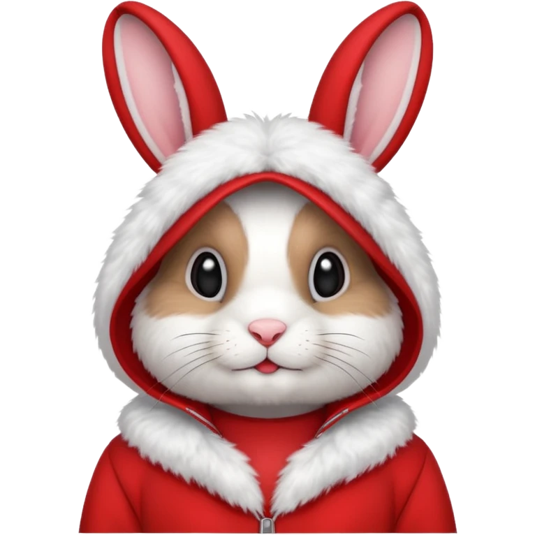 a rabbit wear red outfit emoji