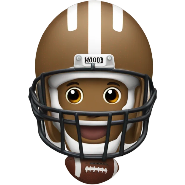 Doo doo with football emoji