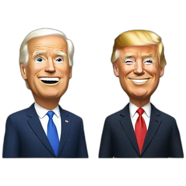 Trump and Biden emoji