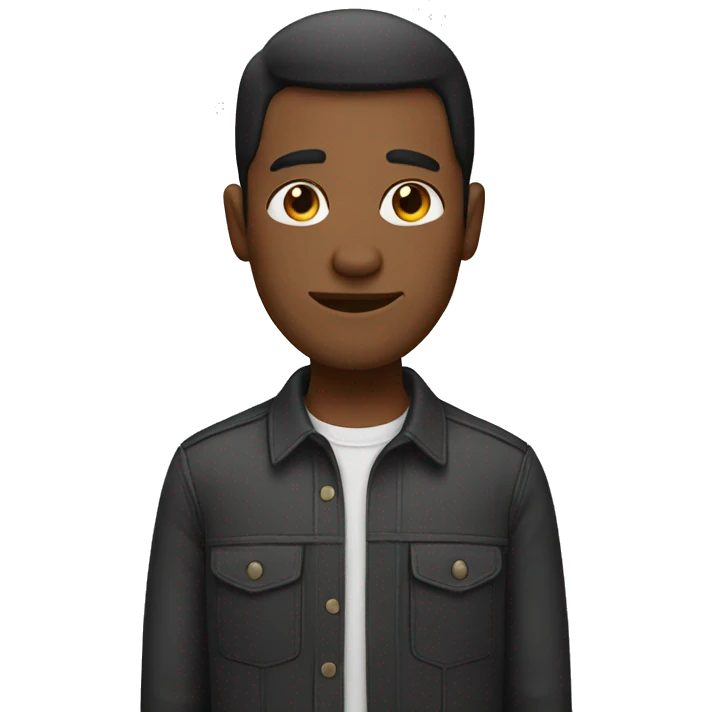 Guy With a middle part emoji
