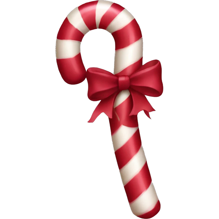Burgundy candy cane emoji