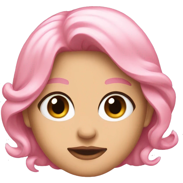 pink blush emoji